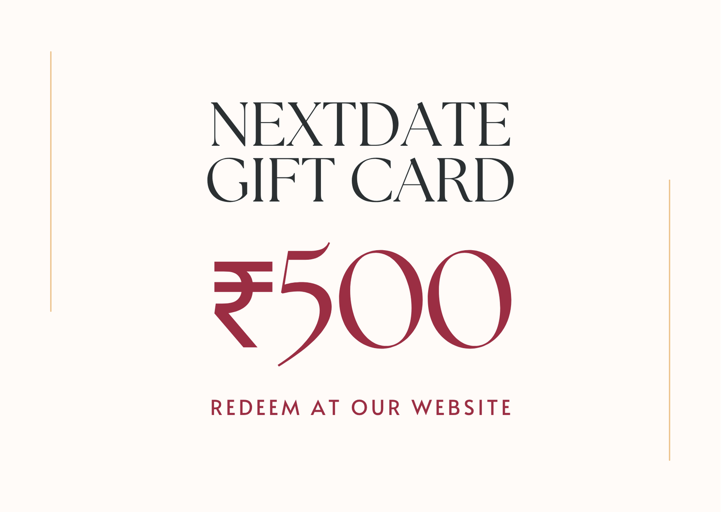 NextDate Gift Card – The Perfect Gift for Couples | Instant Delivery