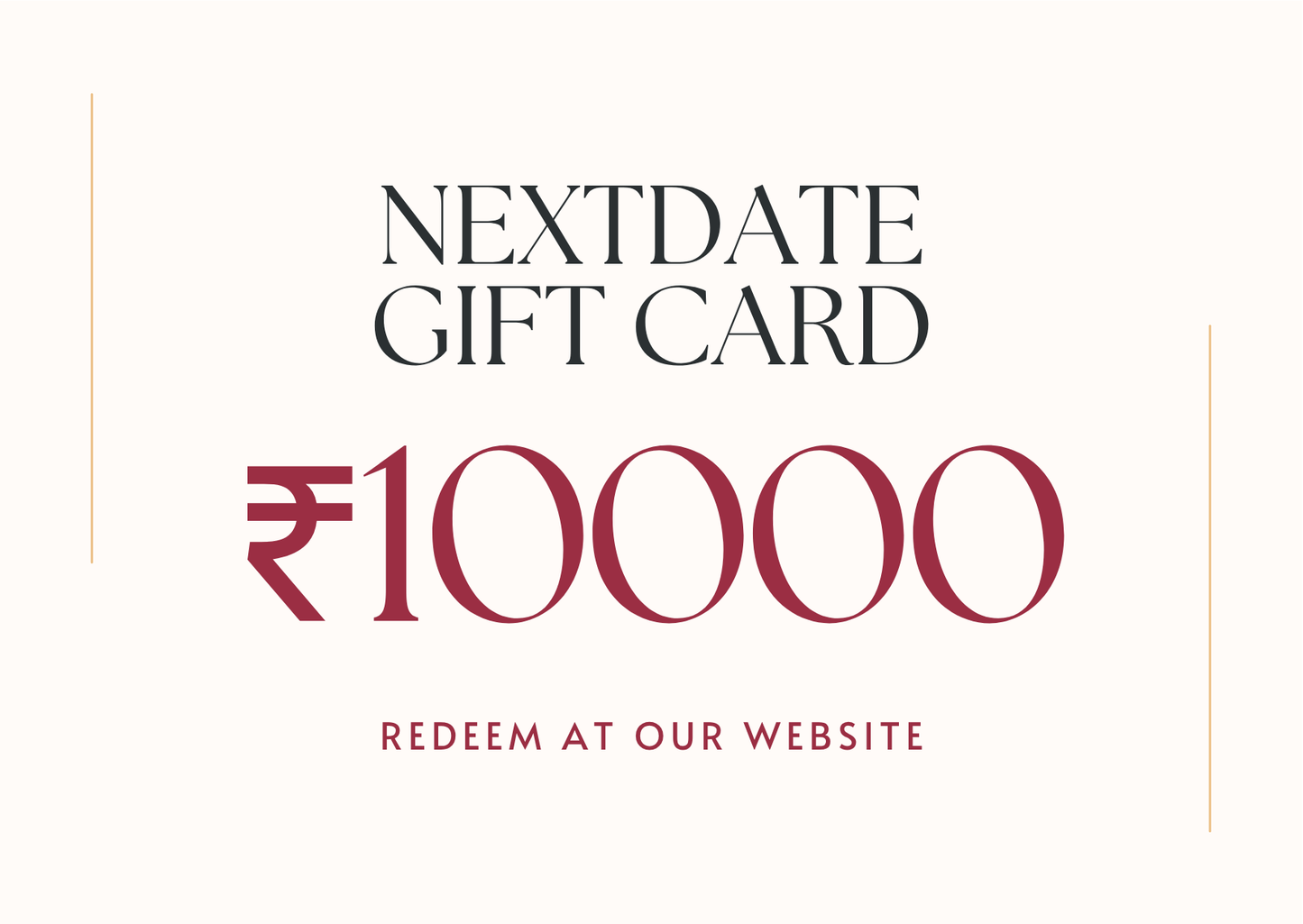 NextDate Gift Card – The Perfect Gift for Couples | Instant Delivery