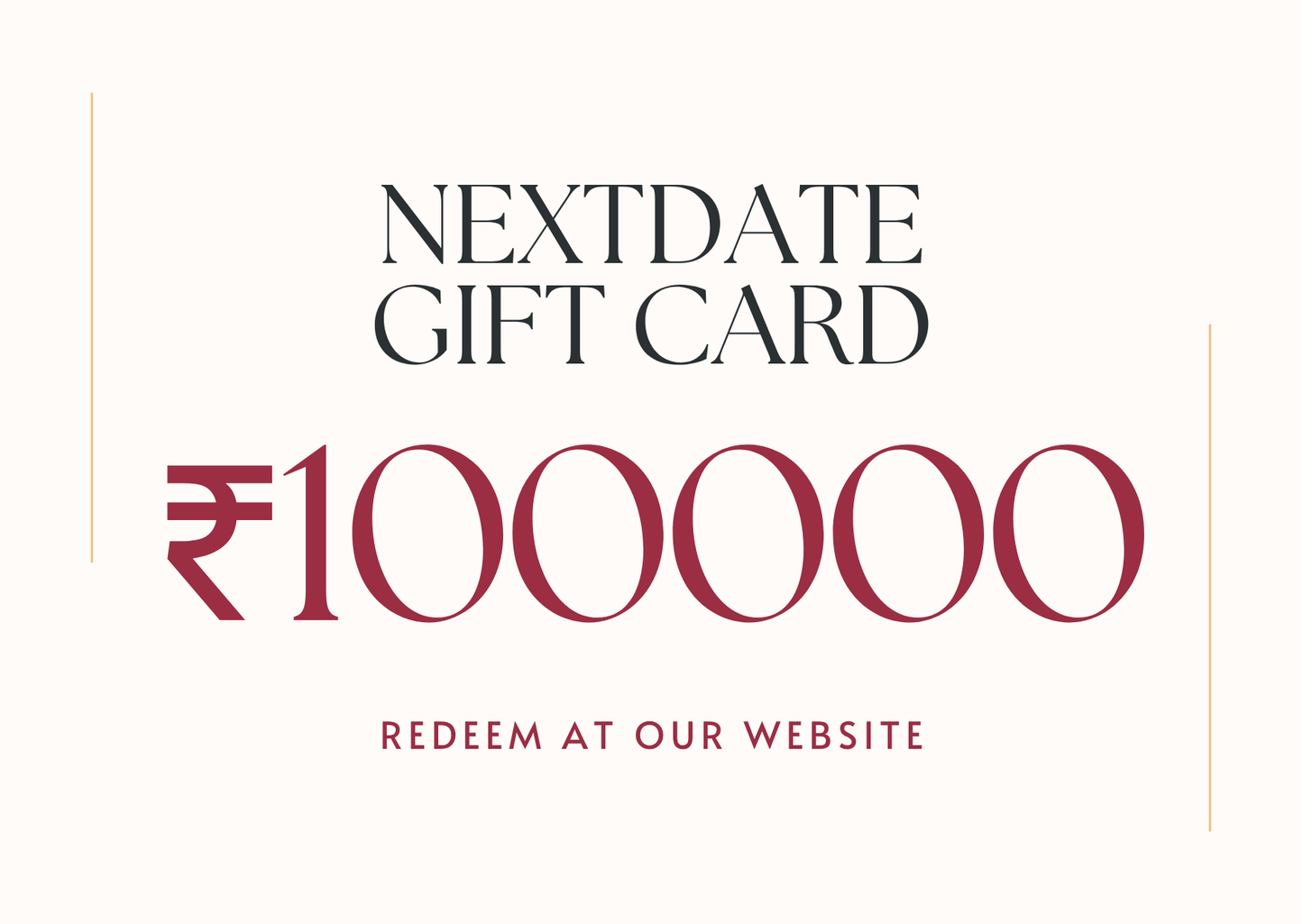 NextDate Gift Card – The Perfect Gift for Couples | Instant Delivery