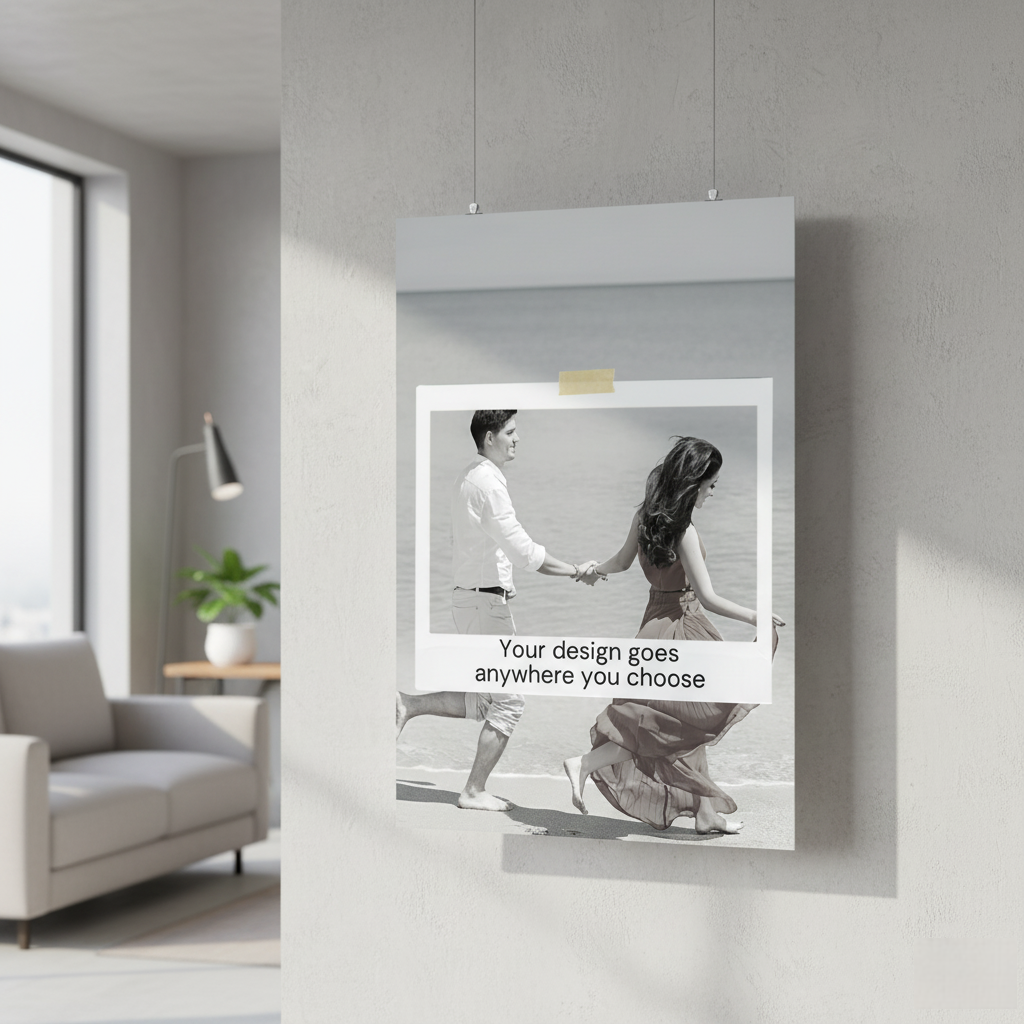 Customized Poster A3 & A4 Size with Optional Frame | Personal Photo, Quote or Art by NextDate