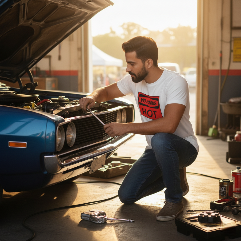 "Too Hot to Handle Couple T-Shirt Set His: Warning: Hot | Hers: Caution: Flammable"