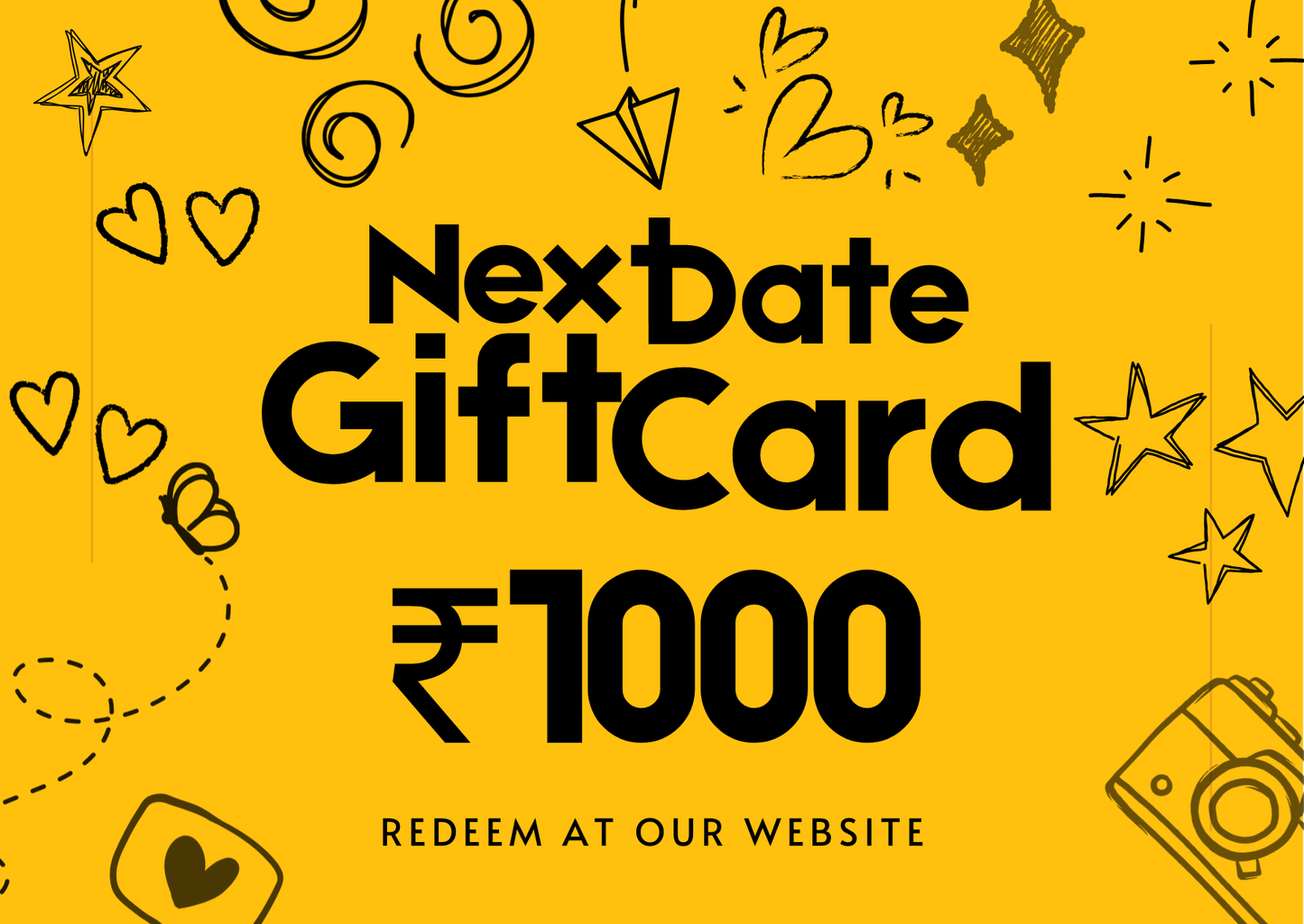 NextDate Gift Card – The Perfect Gift for Couples | Instant Delivery