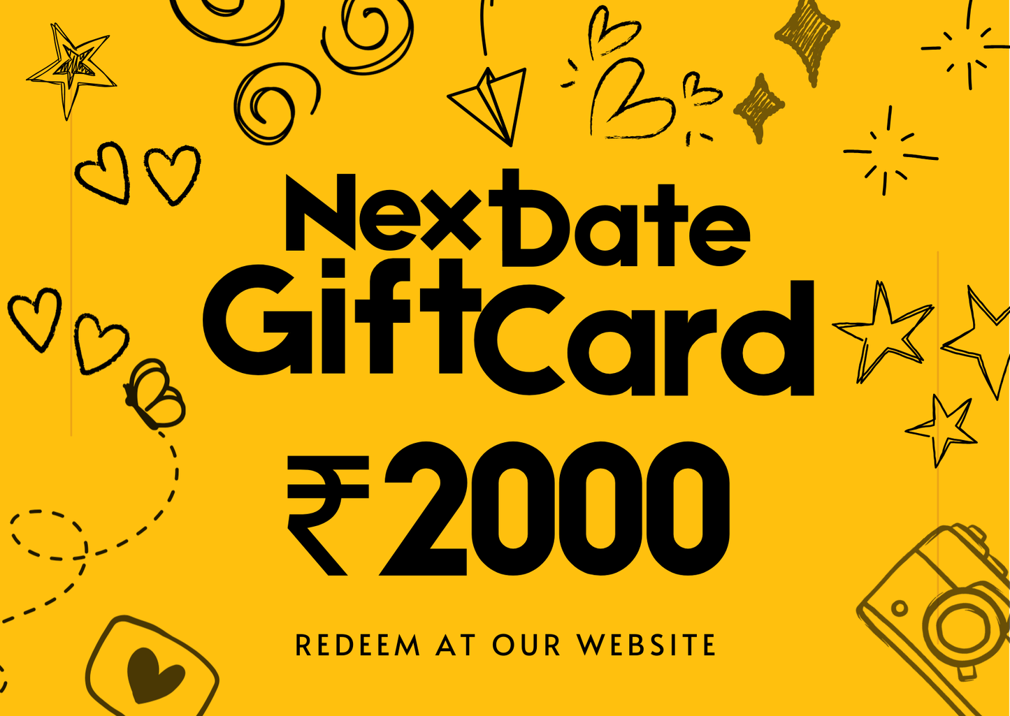 NextDate Gift Card – The Perfect Gift for Couples | Instant Delivery