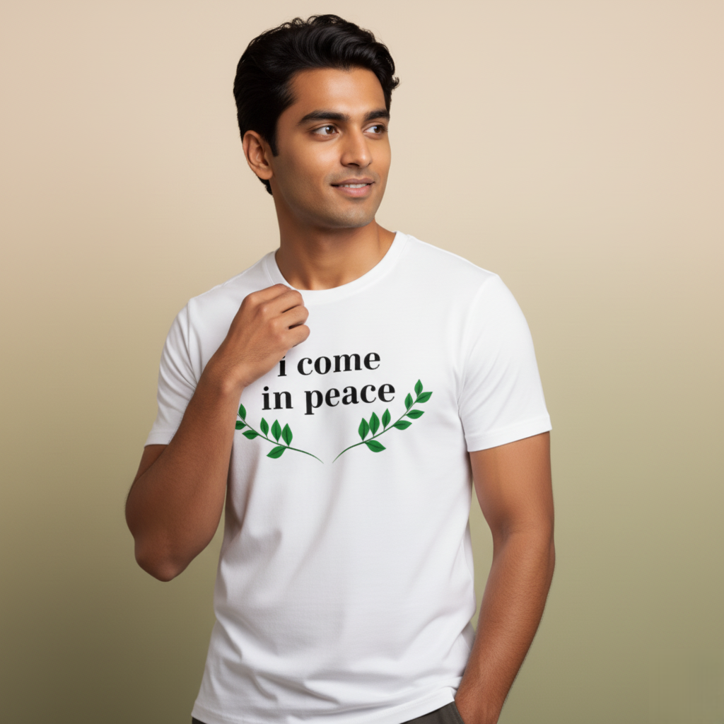 "I Come in Peace"  Men's Unisex T-Shirt