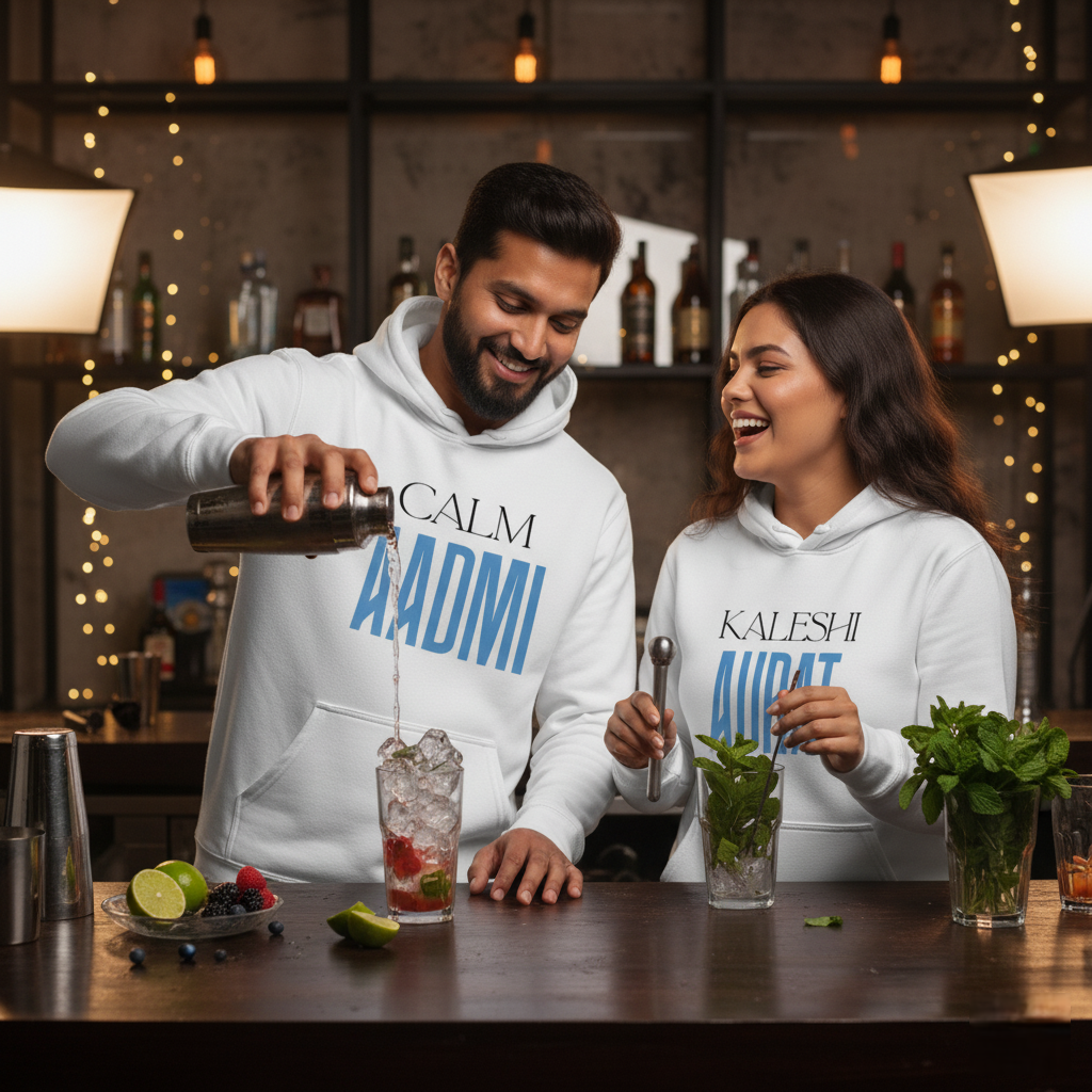 Kaleshi Aurat & Calm Aadmi – Couple Hoodies Combo