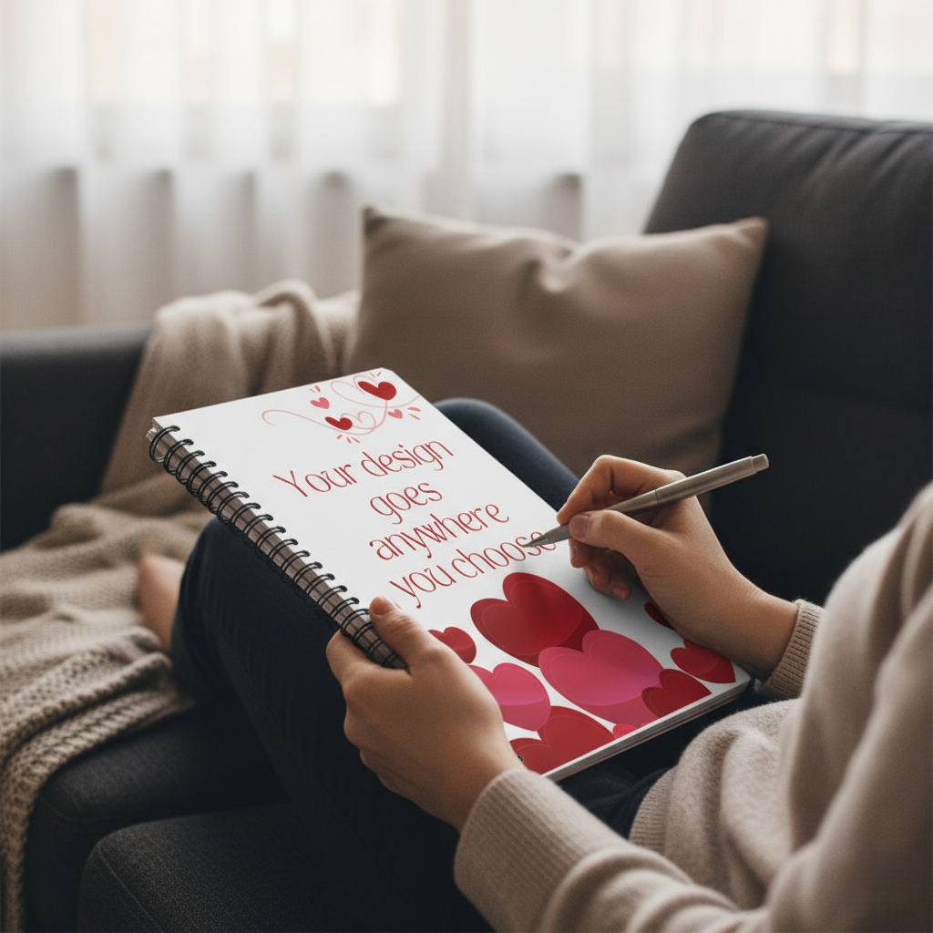 Customized A5 Notebook  Personalized Cover Diary with Front & Back Print by NextDate