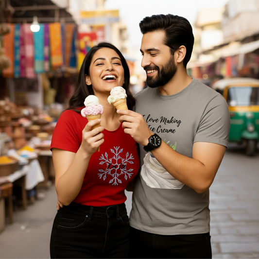 "The Ice Cream Pair  His: I Love Making Ice Cream | Hers: I Am Ice"