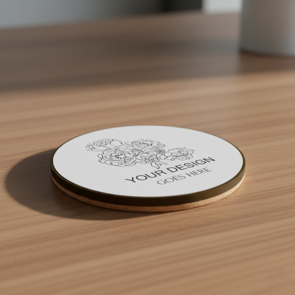 Customized Coasters Set  Personalized Dining Table or QR Display Coasters by NextDate