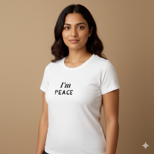 "I Am Peace"  Women's Curved T-Shirt