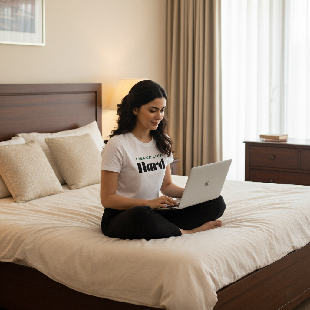 "Life Gets Hard Couple T-Shirt Set  Her: I Make Life Hard | His: I Am Life"