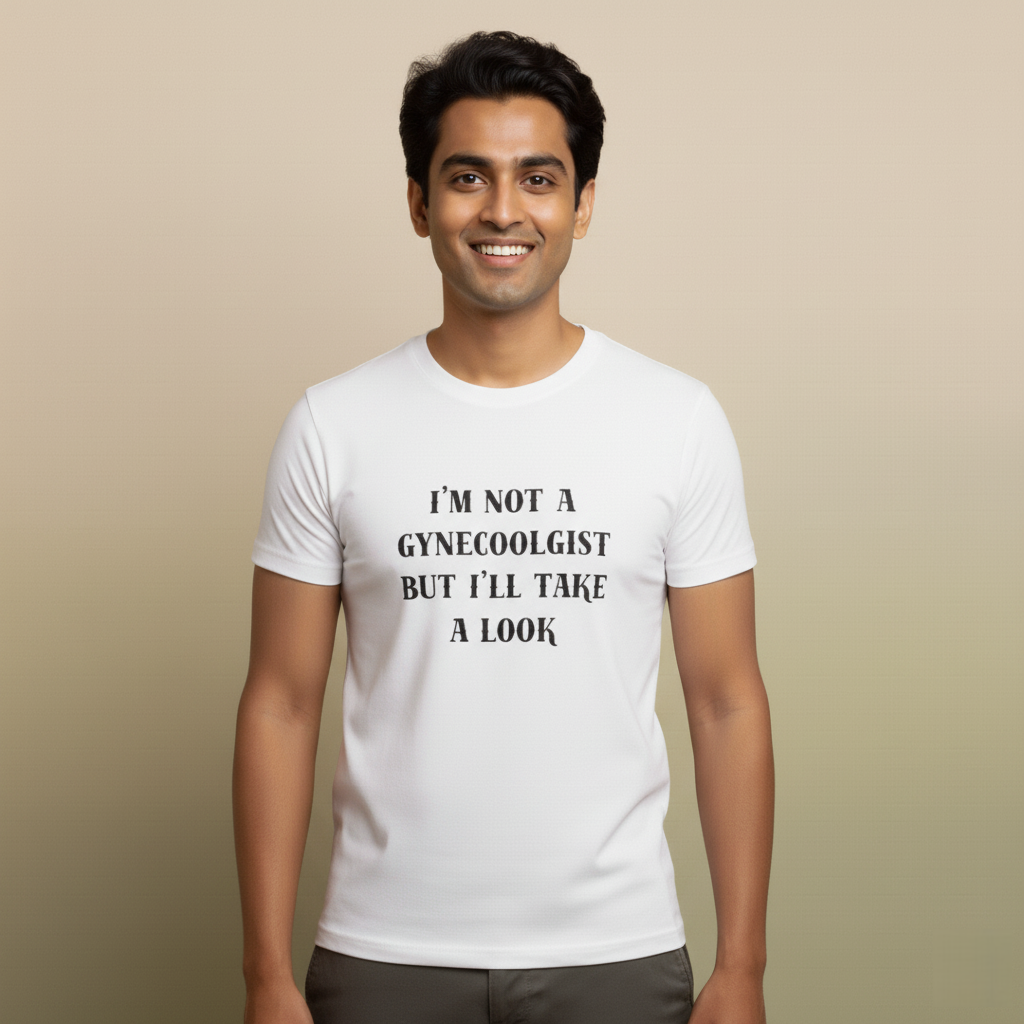 I’m Not a Gynecologist But I’ll Take a Look – Funny Men’s T-Shirt 👀