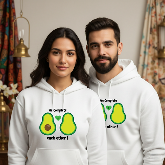 Avocado Love Unisex Sweatshirt  Cute Couple-Inspired Pullover by NextDate