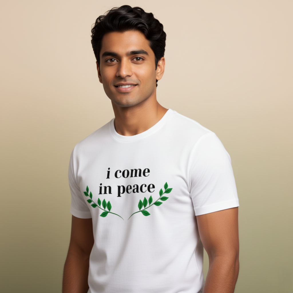 "I Come in Peace"  Men's Unisex T-Shirt