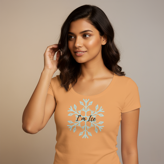 "I Am Ice"  Women's Curved T-Shirt