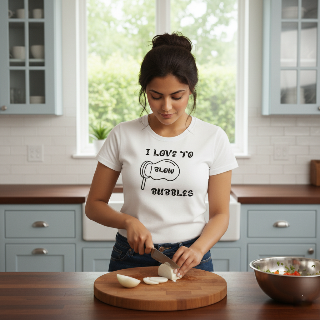 "Bubble Trouble Couple T-Shirt Set  Hers: I Love to Blow Bubbles | His: I Am Bubbles"