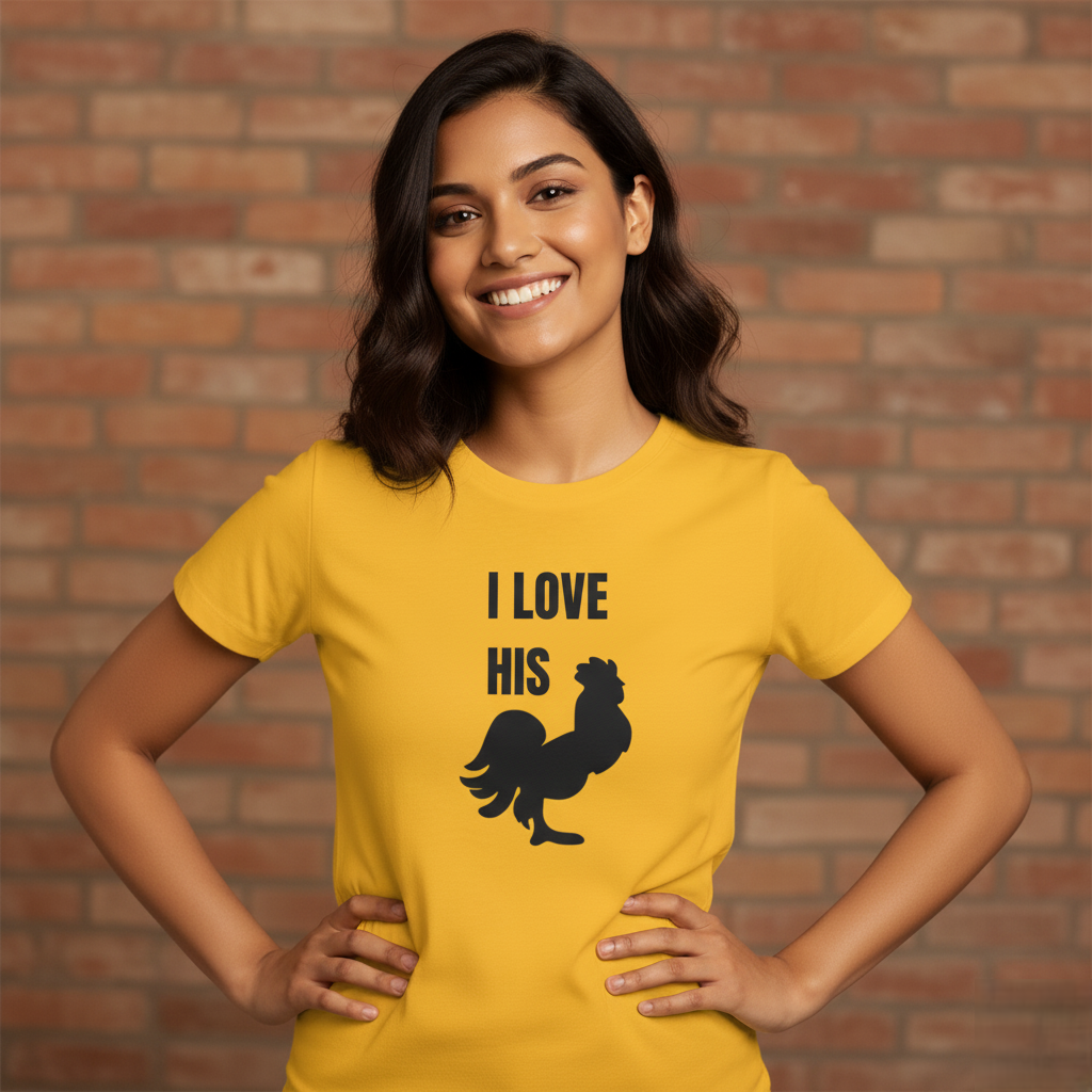 👚 Women’s T-Shirt – “I Love His C*ck