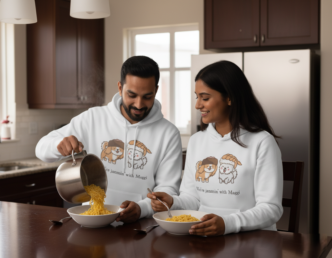Were Jammin with Maggi Hoodie  Oversized Unisex Dog Print Sweatshirt