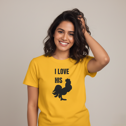 👚 Women’s T-Shirt – “I Love His C*ck
