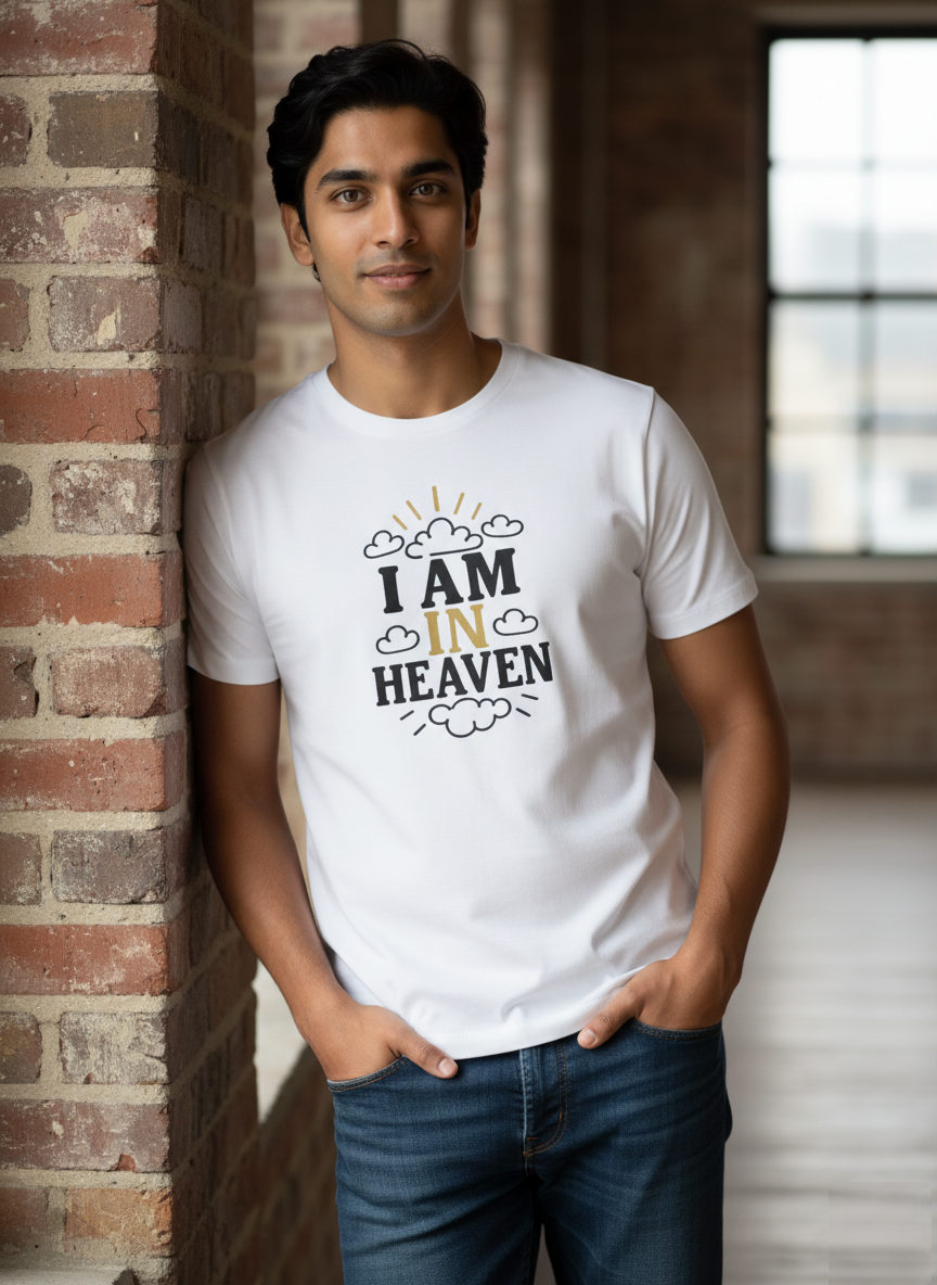 "I Am in Heaven"  Men's Unisex T-Shirt