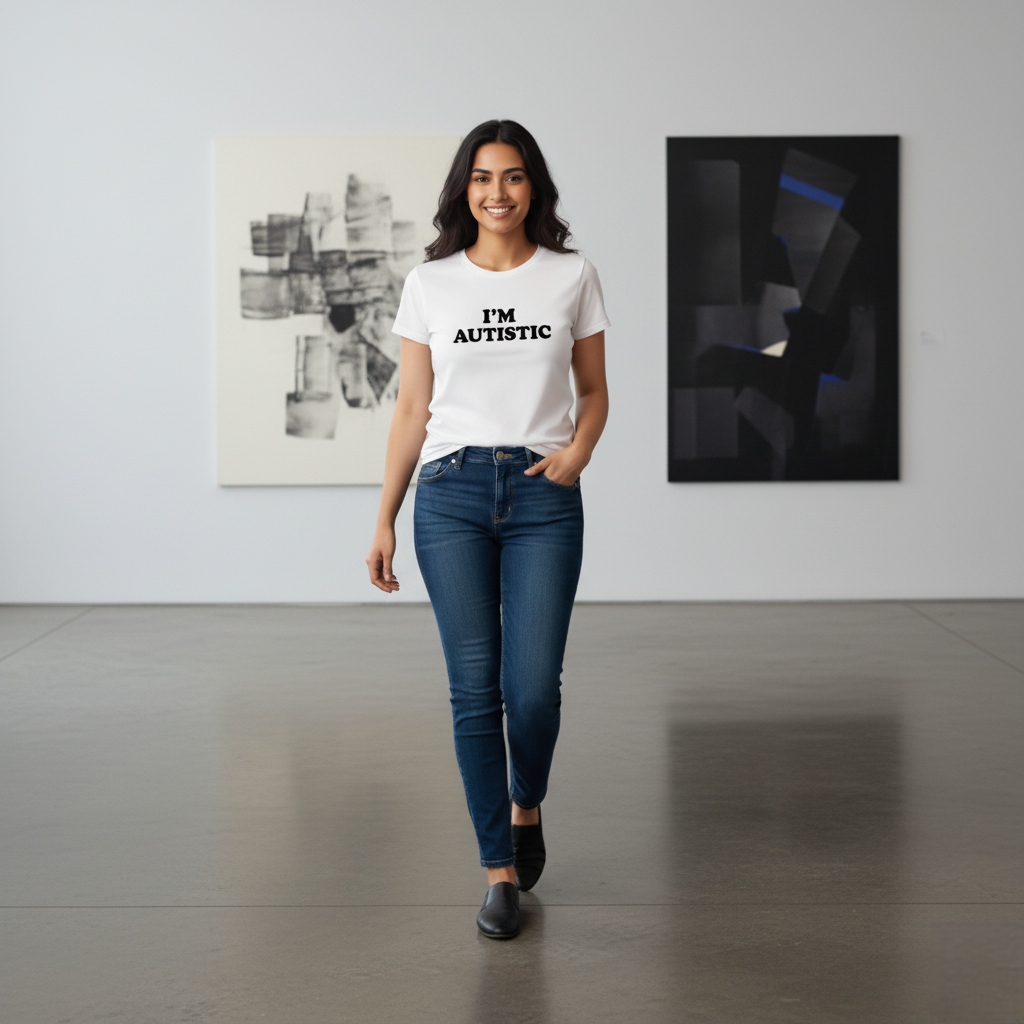 "I'm Autistic"  Women's Curved T-Shirt