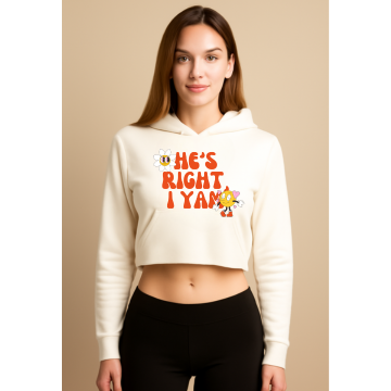 “He’s Right, I Yam” Women’s Crop Hoodie – Couple Goals Edition