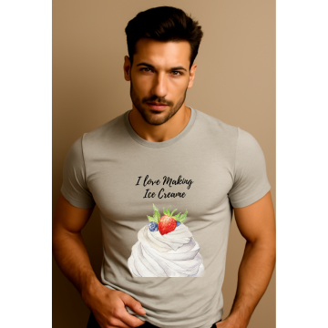 "I Love Making Ice Cream" – Men's Unisex T-Shirt