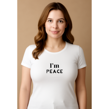 "I Am Peace" – Women's Curved T-Shirt